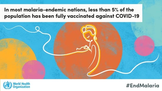 Social media tile for the World malaria report 2021 (horizontal)