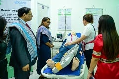 Regional Director inaugurated projects at the National Institute of Public Health of Timor-Leste, including the Simulation Skills Centre.