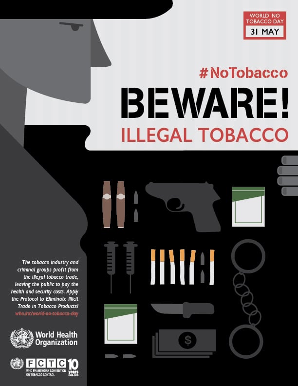 WHO poster on World No Tobacco Day 2015