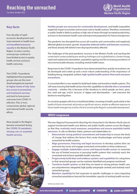 Reaching the unreached